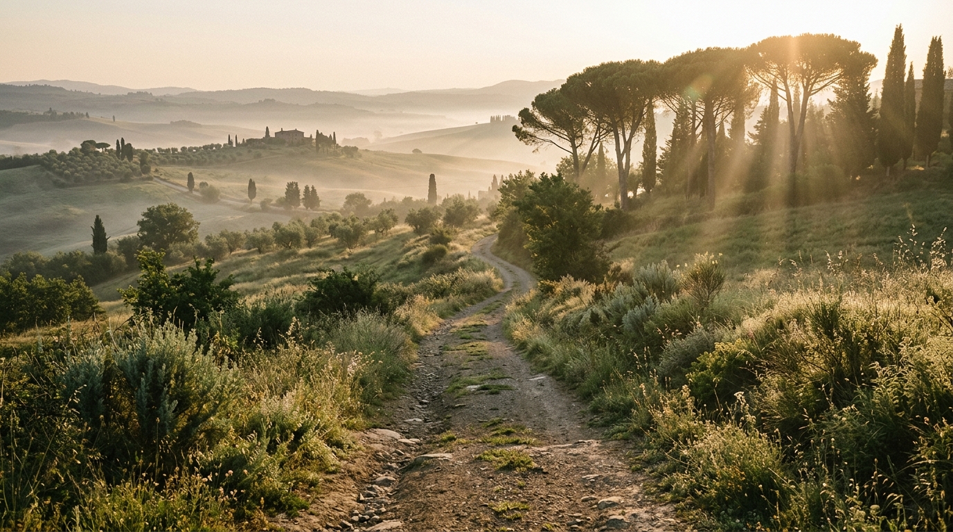 Camminata veloce all'alba e risveglio del corpo